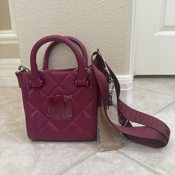 NWT Steve Madden Cranberry Purple Bbabi Viral Tiktok‎ Guitar Strap Crossbody Bag - Picture 2 of 16